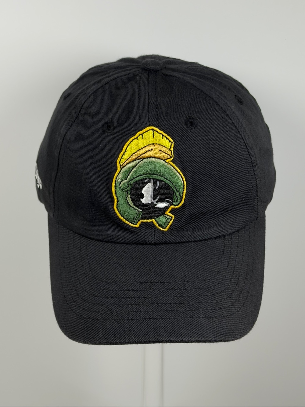Six Flags Marvin the Martian Hat Looney Tunes Youth Strapback Black 2008 Y2K